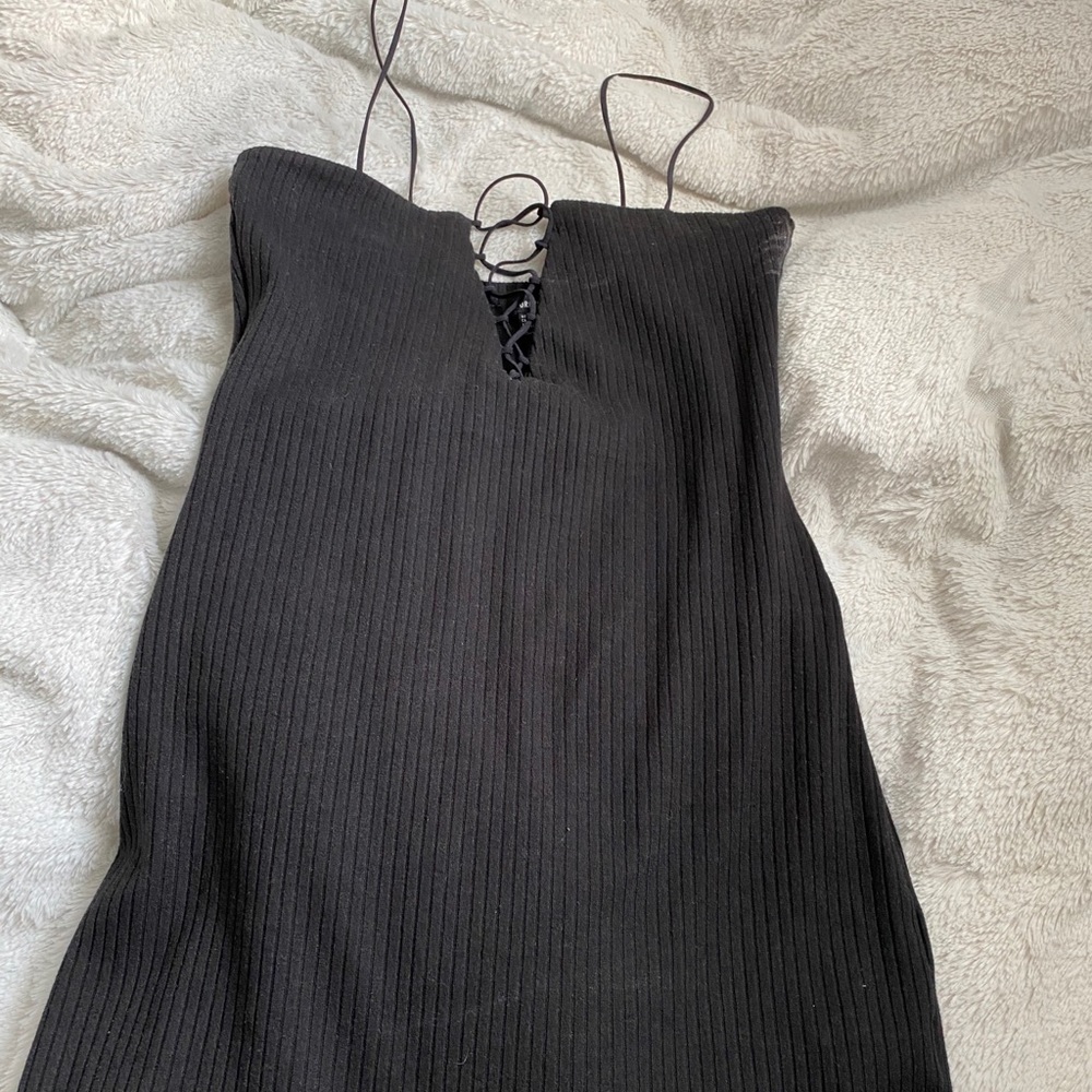 Black tight fitted dress